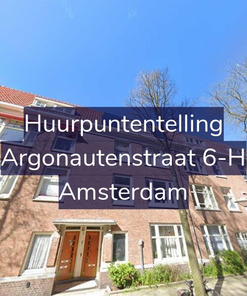 Foto gevel Huurpuntentelling voor Argonautenstraat 6-H, Amsterdam
