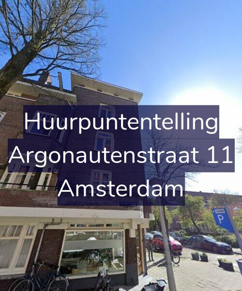 Foto gevel Huurpuntentelling voor Argonautenstraat 11, Amsterdam