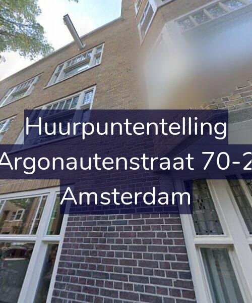 Foto gevel Huurpuntentelling voor Argonautenstraat 70-2, Amsterdam