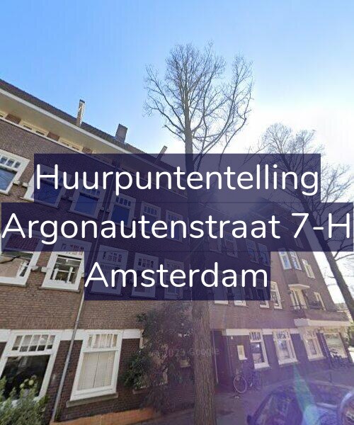 Foto gevel Huurpuntentelling voor Argonautenstraat 7-H, Amsterdam