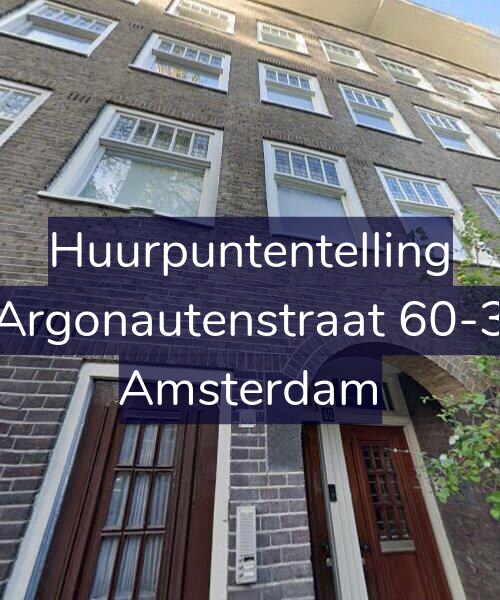 Foto gevel Huurpuntentelling voor Argonautenstraat 60-3, Amsterdam