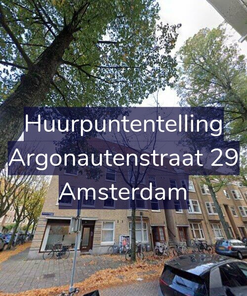 Foto gevel Huurpuntentelling voor Argonautenstraat 29, Amsterdam