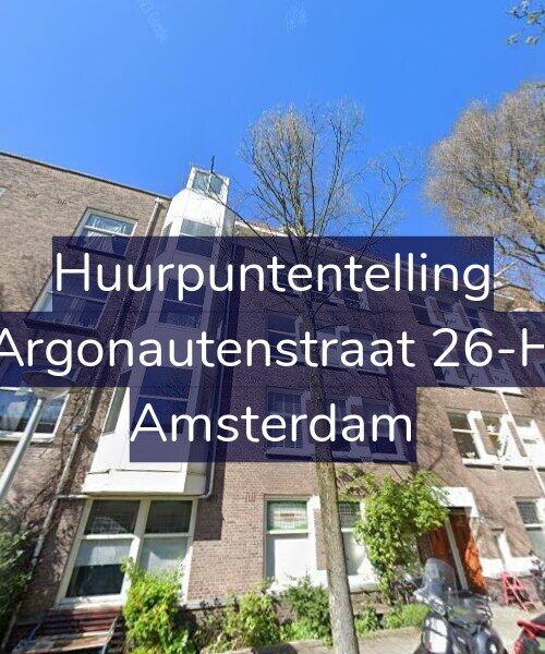 Foto gevel Huurpuntentelling voor Argonautenstraat 26-H, Amsterdam