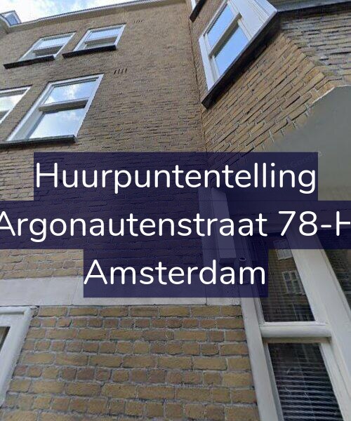 Foto gevel Huurpuntentelling voor Argonautenstraat 78-H, Amsterdam