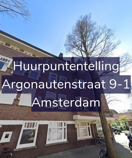 Foto gevel Huurpuntentelling voor Argonautenstraat 9-1, Amsterdam