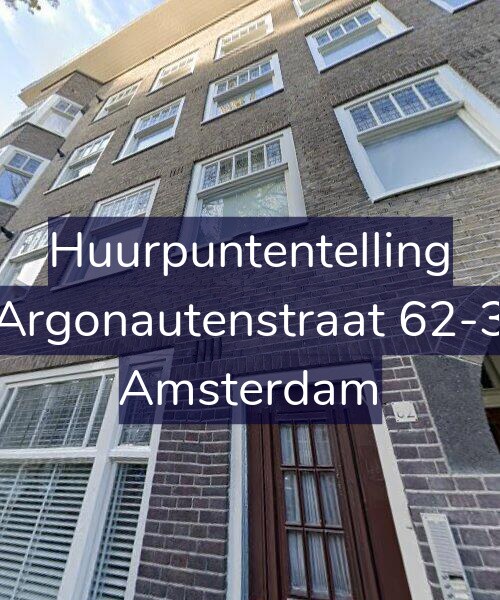 Foto gevel Huurpuntentelling voor Argonautenstraat 62-3, Amsterdam