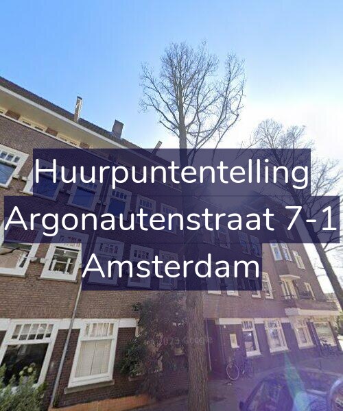 Foto gevel Huurpuntentelling voor Argonautenstraat 7-1, Amsterdam