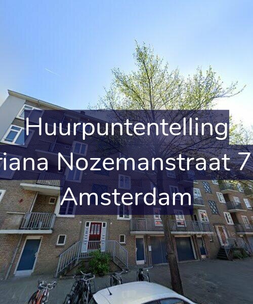 Foto gevel Huurpuntentelling voor Ariana Nozemanstraat 7-1, Amsterdam