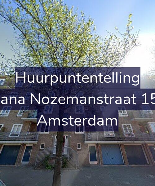Foto gevel Huurpuntentelling voor Ariana Nozemanstraat 15-1, Amsterdam