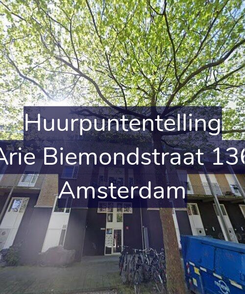 Foto gevel Huurpuntentelling voor Arie Biemondstraat 136, Amsterdam