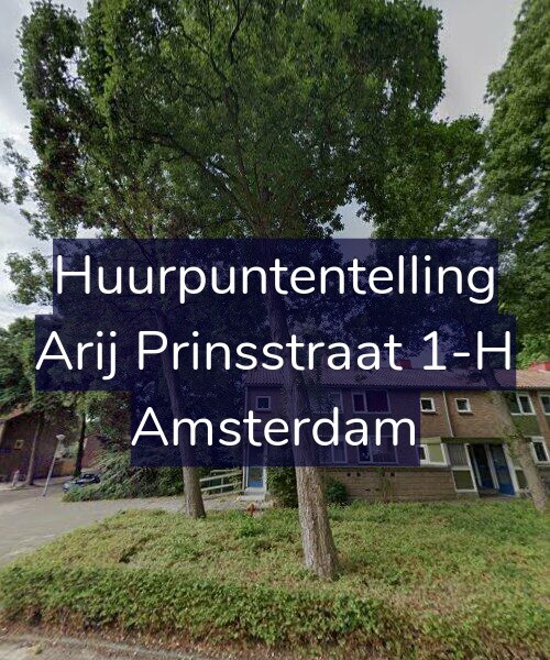 Foto gevel Huurpuntentelling voor Arij Prinsstraat 1-H, Amsterdam