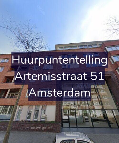 Foto gevel Huurpuntentelling voor Artemisstraat 51, Amsterdam