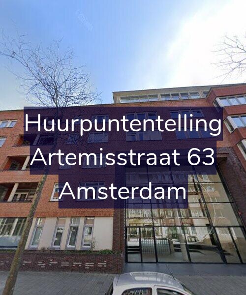 Foto gevel Huurpuntentelling voor Artemisstraat 63, Amsterdam