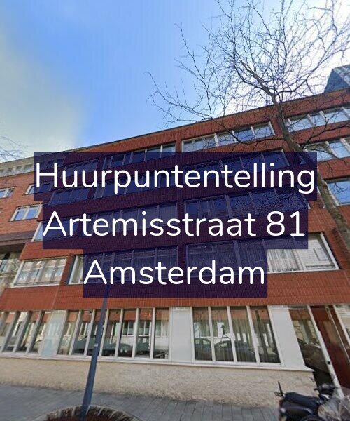 Foto gevel Huurpuntentelling voor Artemisstraat 81, Amsterdam