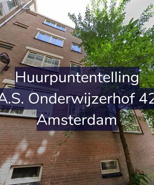 Foto gevel Huurpuntentelling voor A.S. Onderwijzerhof 42, Amsterdam