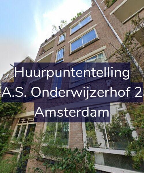 Foto gevel Huurpuntentelling voor A.S. Onderwijzerhof 2, Amsterdam