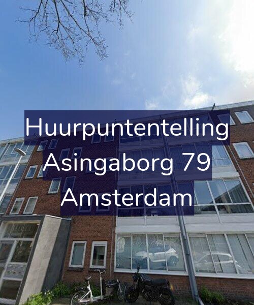 Foto gevel Huurpuntentelling voor Asingaborg 79, Amsterdam