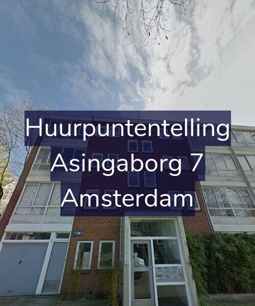 Foto gevel Huurpuntentelling voor Asingaborg 7, Amsterdam