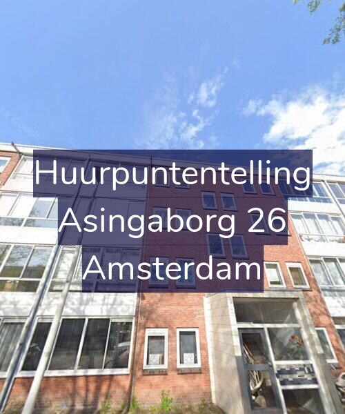 Foto gevel Huurpuntentelling voor Asingaborg 26, Amsterdam