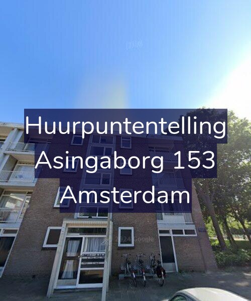 Foto gevel Huurpuntentelling voor Asingaborg 153, Amsterdam