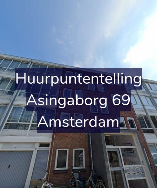 Foto gevel Huurpuntentelling voor Asingaborg 69, Amsterdam
