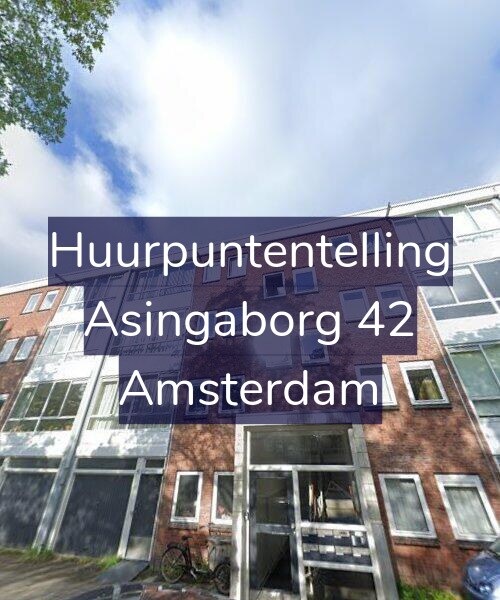 Foto gevel Huurpuntentelling voor Asingaborg 42, Amsterdam