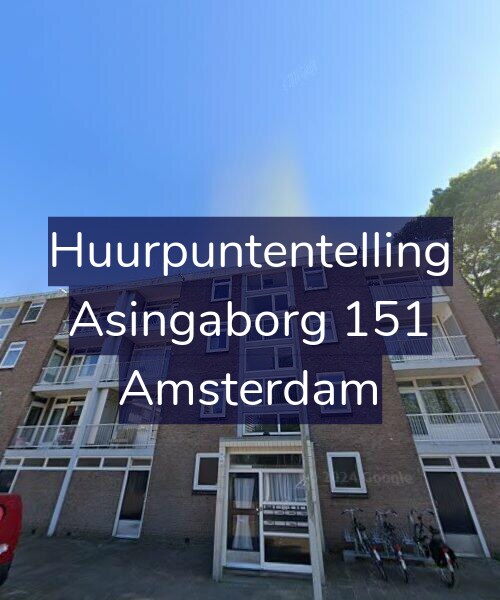 Foto gevel Huurpuntentelling voor Asingaborg 151, Amsterdam