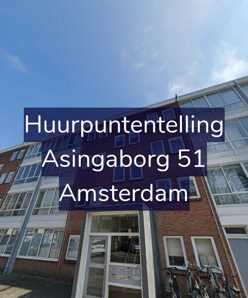 Foto gevel Huurpuntentelling voor Asingaborg 51, Amsterdam
