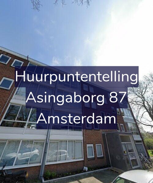 Foto gevel Huurpuntentelling voor Asingaborg 87, Amsterdam