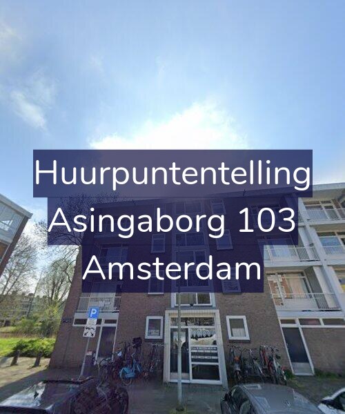 Foto gevel Huurpuntentelling voor Asingaborg 103, Amsterdam