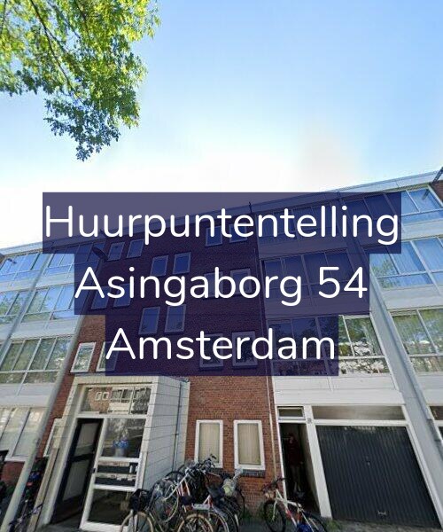 Foto gevel Huurpuntentelling voor Asingaborg 54, Amsterdam