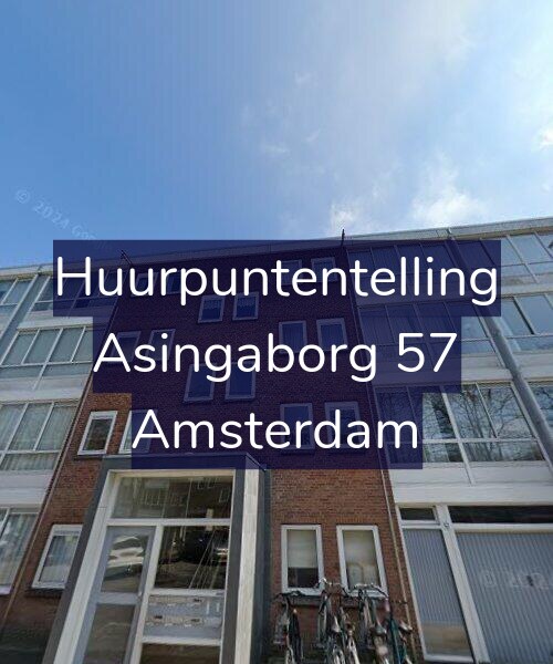 Foto gevel Huurpuntentelling voor Asingaborg 57, Amsterdam