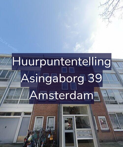 Foto gevel Huurpuntentelling voor Asingaborg 39, Amsterdam