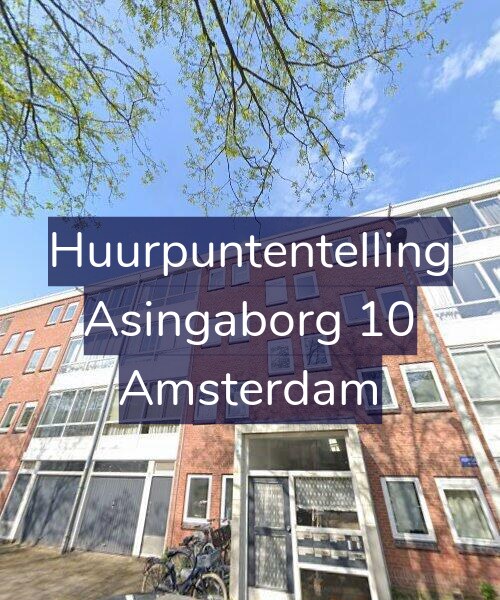 Foto gevel Huurpuntentelling voor Asingaborg 10, Amsterdam