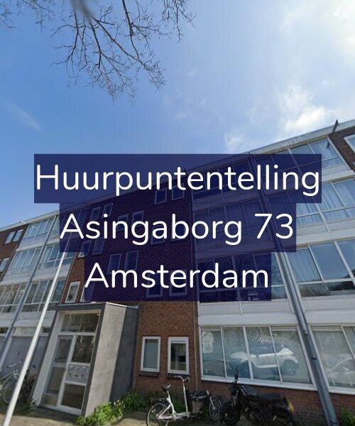Foto gevel Huurpuntentelling voor Asingaborg 73, Amsterdam