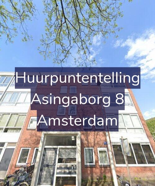 Foto gevel Huurpuntentelling voor Asingaborg 8, Amsterdam