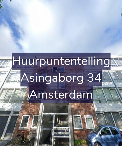 Foto gevel Huurpuntentelling voor Asingaborg 34, Amsterdam