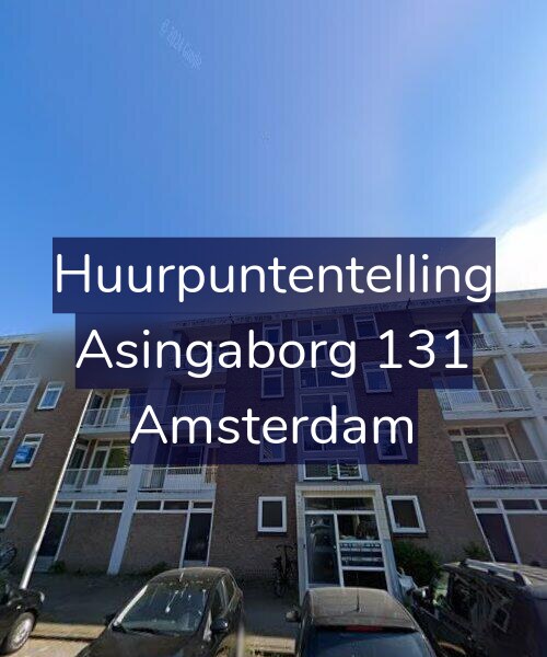 Foto gevel Huurpuntentelling voor Asingaborg 131, Amsterdam