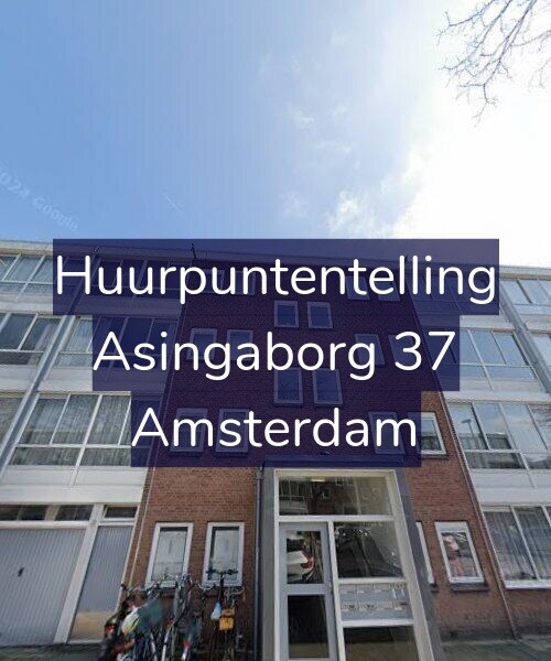 Foto gevel Huurpuntentelling voor Asingaborg 37, Amsterdam
