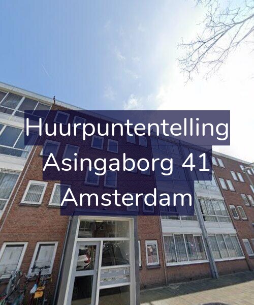 Foto gevel Huurpuntentelling voor Asingaborg 41, Amsterdam