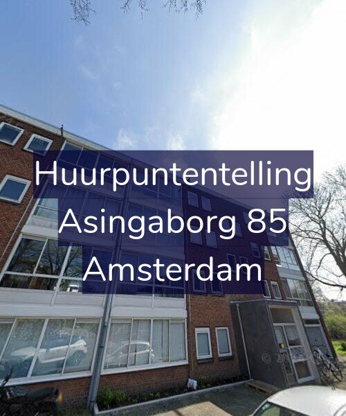 Foto gevel Huurpuntentelling voor Asingaborg 85, Amsterdam
