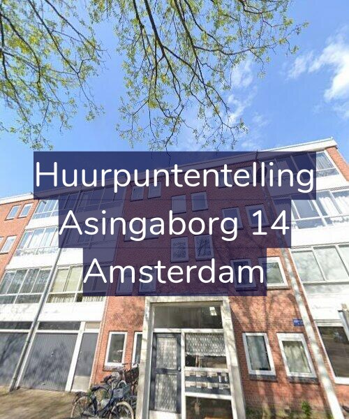 Foto gevel Huurpuntentelling voor Asingaborg 14, Amsterdam