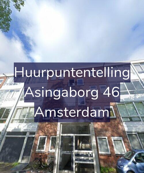 Foto gevel Huurpuntentelling voor Asingaborg 46, Amsterdam