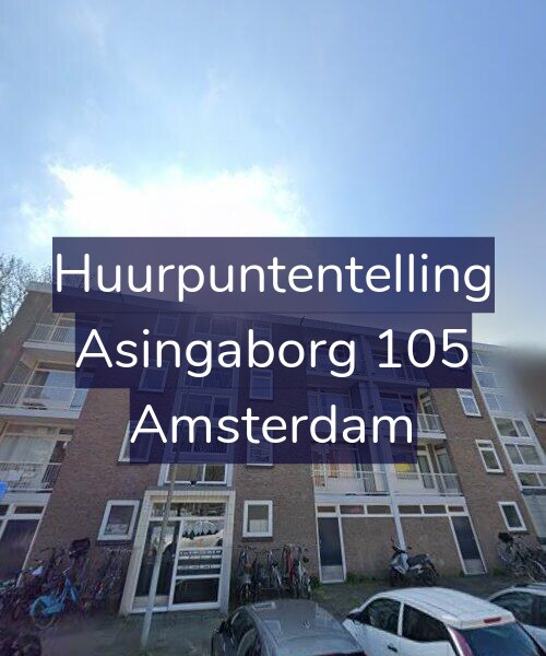 Foto gevel Huurpuntentelling voor Asingaborg 105, Amsterdam