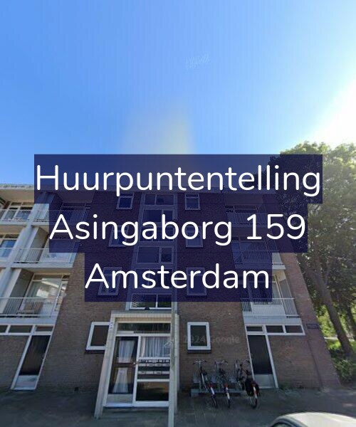 Foto gevel Huurpuntentelling voor Asingaborg 159, Amsterdam