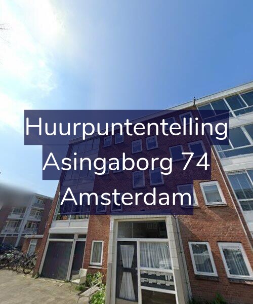 Foto gevel Huurpuntentelling voor Asingaborg 74, Amsterdam