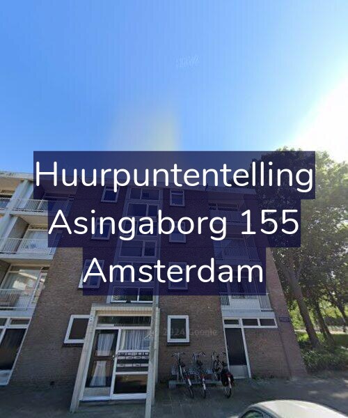 Foto gevel Huurpuntentelling voor Asingaborg 155, Amsterdam