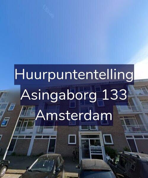 Foto gevel Huurpuntentelling voor Asingaborg 133, Amsterdam