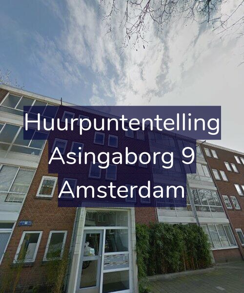 Foto gevel Huurpuntentelling voor Asingaborg 9, Amsterdam