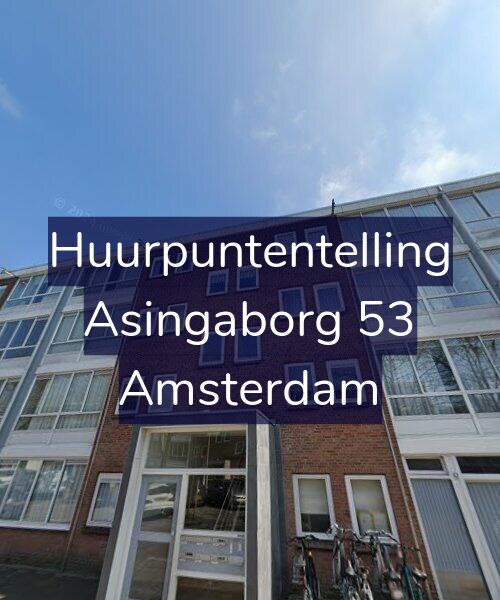 Foto gevel Huurpuntentelling voor Asingaborg 53, Amsterdam